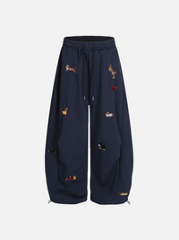 Puppy Baaggy Sweatpants - Navy Blue