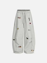 Puppy Baaggy Sweatpants - Gray
